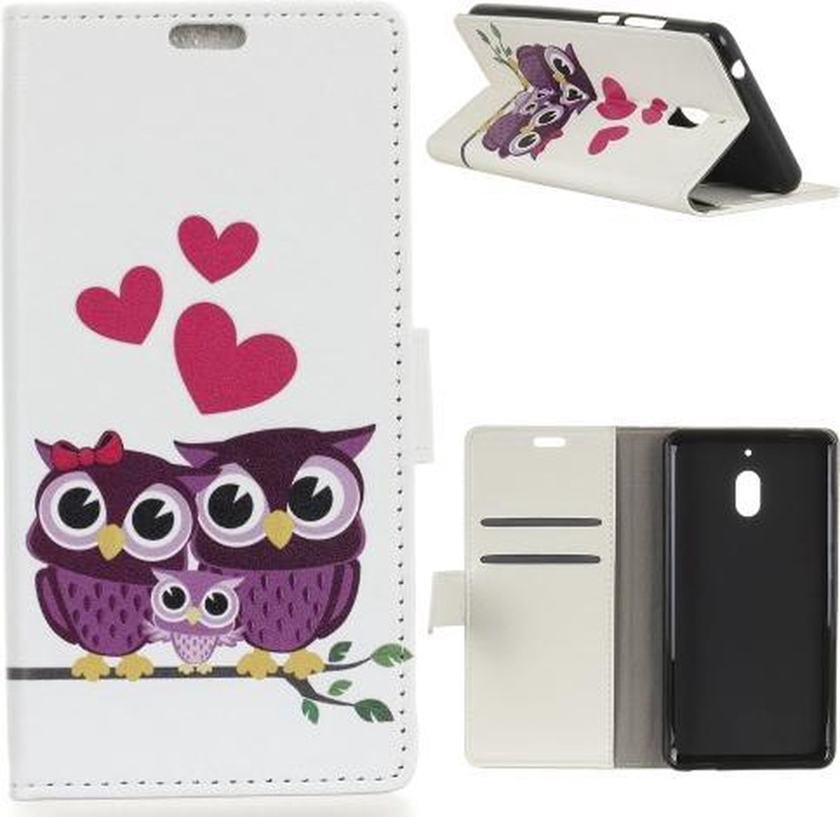 Love uiltjes agenda wallet hoesje Nokia 2.1