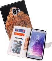 Temple 2 Bookstyle Hoesje Samsung Galaxy J4 2018