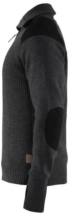 Blåkläder 4630-1071 Pull en laine Gris foncé / Zwart taille M
