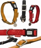 Beeztees - Halsband Hond - Mac Leather - Rood - 45-70 cm