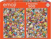 Legpuzzel - 2 x 500 stukjes - Emoji - Educa puzzel
