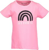 Blue Seven Meisjes T-shirt - neon roze - Maat 92