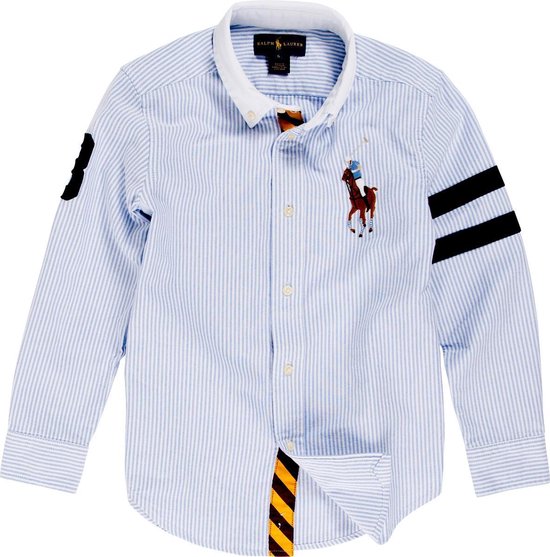 Ralph Lauren Jongens Overhemd - Wit - Maat 110 | bol