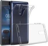 Nokia 8 Crystal Clear Transparant Siliconen Hoesje – Transparent Back Cover