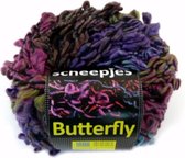 SCHEEPJES BUTTERFLY - 008 Groen, Paars, Roze. PAK MET 5 BOLLEN a 100 GRAM.