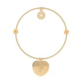 Lora di Lora Armband Bamba The Rose. Een individueel bandje voor female 18K Vermeil Goud 18 cm