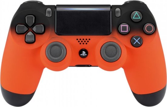 Sony DualShock 4 Controller V2 - PS4 - Gradient Soft Touch Zwart / Oranje |  bol.com