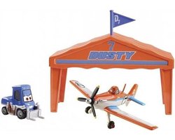 Disney Planes - Dusty Crophopper racer speelset pit row