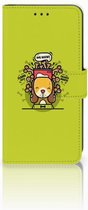 Coque Téléphone Xiaomi Mi A2 Lite Housse en Cuir Premium Flip Case Portefeuille Etui pour Biscuit Doggy