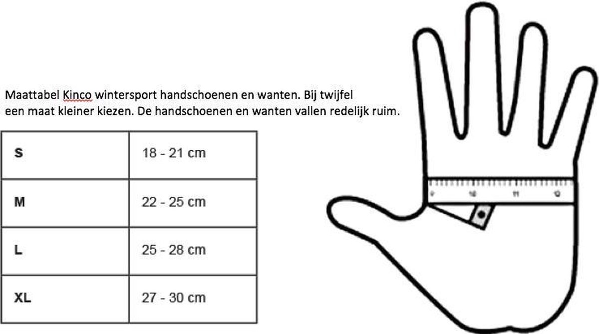 veiling Overtekenen Twee graden Kinco Wintersport handschoenen L | bol.com