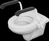 EasyLiving Toiletbeugel set /Toiletsteun Set - met opklapbare armsteunen - Staal(wit)