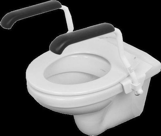 Tegenstander club replica EasyLiving Toiletbeugel set /Toiletsteun Set - met opklapbare armsteunen -  Staal(wit) | bol.com