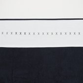 Meyco XXX ledikant laken - 100 x 150 cm - Grijs/marineblauw