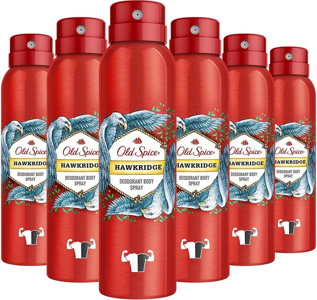 Old Spice Hawkridge Deodorant spray 6 x 150 ml