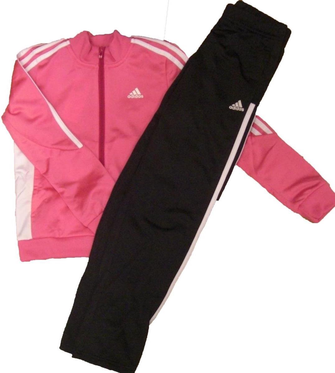 adidas Basics - Trainingspak - Meisjes - Maat 140 - Rose/Wit | bol.com