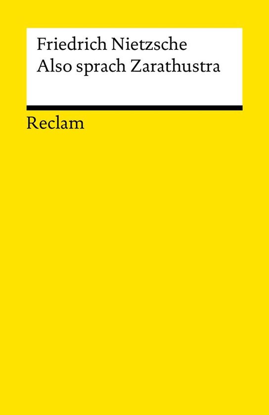 Reclams Universal-Bibliothek - Also sprach Zarathustra - cover