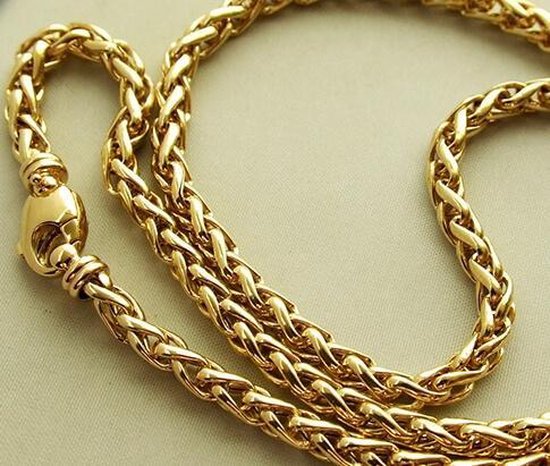 Geel gouden vossenstaart collier | bol.com