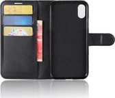 Wallet Book Cover geschikt voor Apple iPhone X / XS Hoesje met Pasjeshouder Zwart
