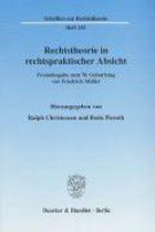 Rechtstheorie in rechtspraktischer Absicht