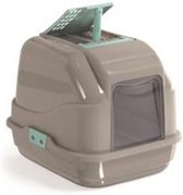 Imac Easy Cat Kattenbak - Taupe/Blauw - 50 x 40 x 40 cm