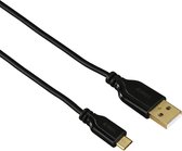 Hama 0.75m, USB2.0-A/USB2.0 Micro-B USB-kabel 0,75 m USB A Micro-USB B Zwart