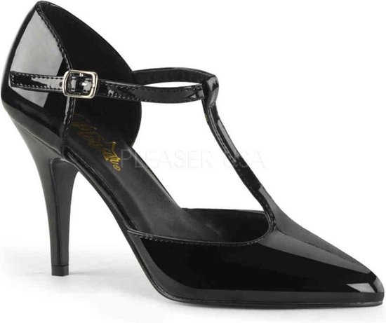 EU 45 = US 14 | VANITY-415 | 4 T-Strap D'Orsay Style Pump