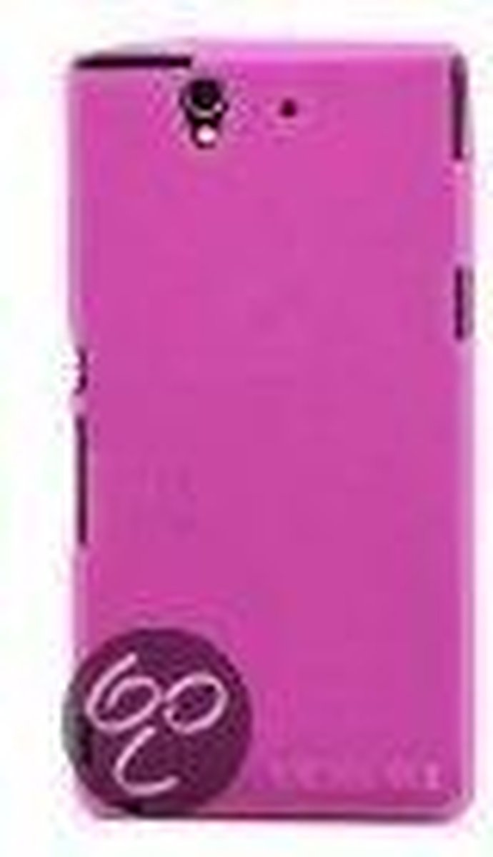 Sony Xperia Z silicone gel hoesje hot pink roze + screenprotector!