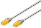 Digitus DK-1613-A-030 RJ45 Netwerkkabel, patchkabel CAT 6A U/UTP 3.00 m Grijs Halogeenvrij, Verdraaide paren 1 stuk(s)