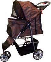 Topmast Pet Stroller Dark Brown 3 roues