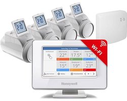 Honeywell Evohome Aan/Uit Slimme thermostaat - Wifi - Draadloos - Inclusief 4 thermostaatknoppen
