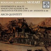 1-CD MOZART - DIVERTIMENTI / ADAGIO UND ALLEGRO / ORGELSTUCK FUR EINE UHR - ARCIS QUINTETT