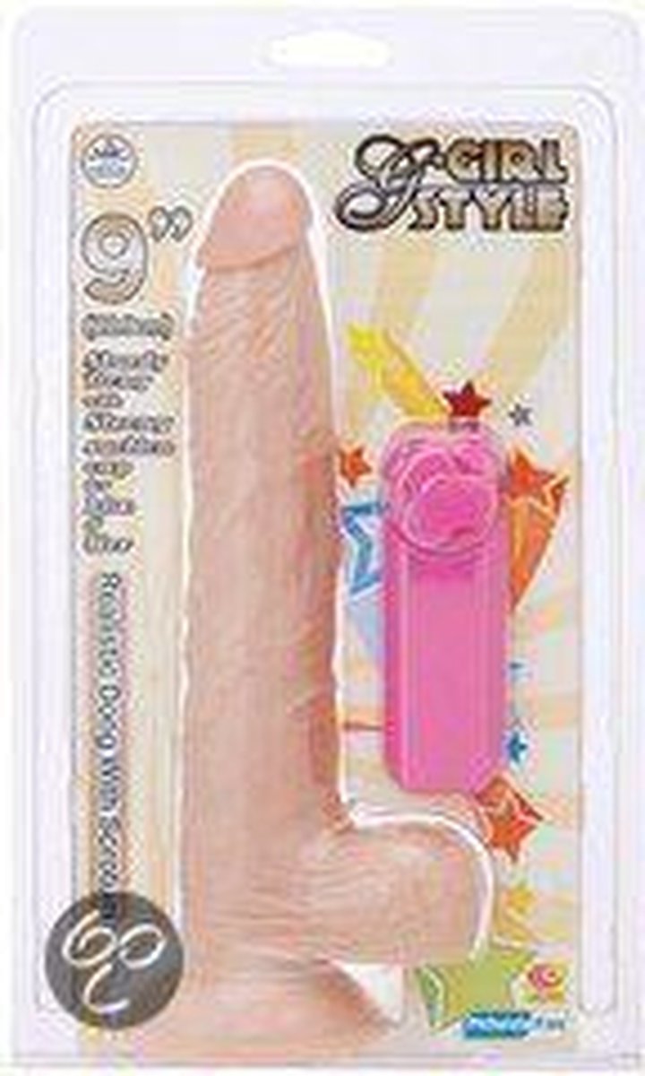 Goedkoopste G-Girl Style 9inch Vibrating Dong - Buttplug - NMC