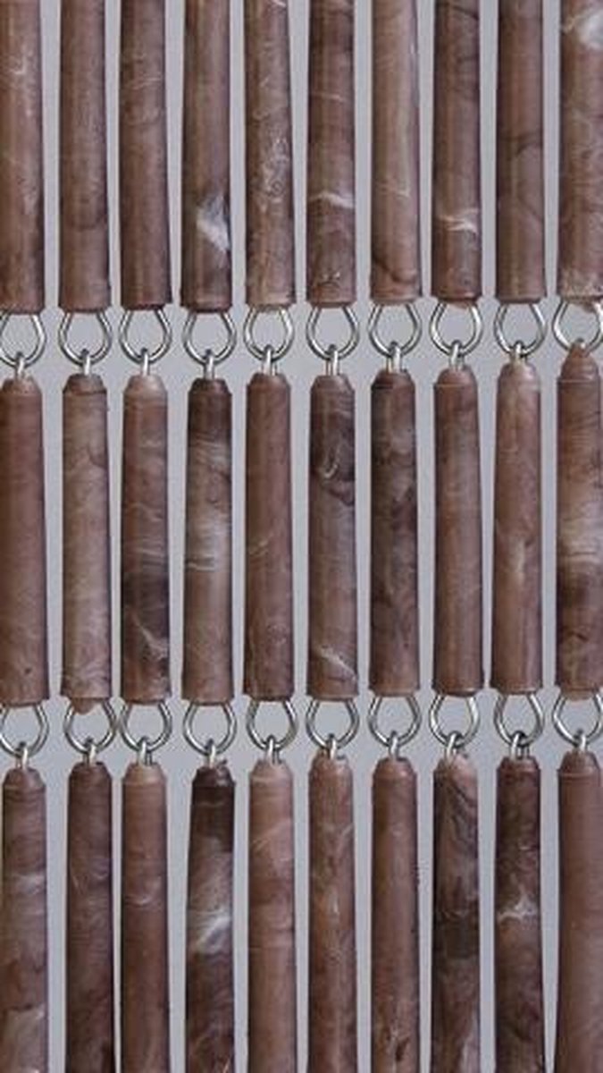 Vliegengordijnexpert Vliegengordijn - 90 x 210 cm - Bruine Hulzen