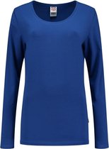 Tricorp T-shirt Lange Mouw Dames 101010 Koningsblauw - Maat L