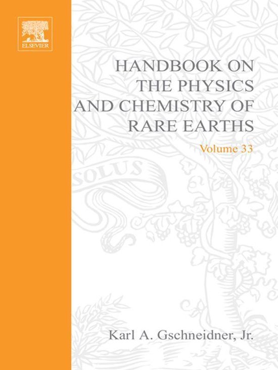 Handbook on the Physics and Chemistry of Rare Earths - cover