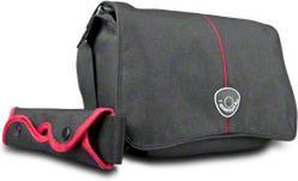 Mantona Cool Bag Camera Tas, zwart/rood