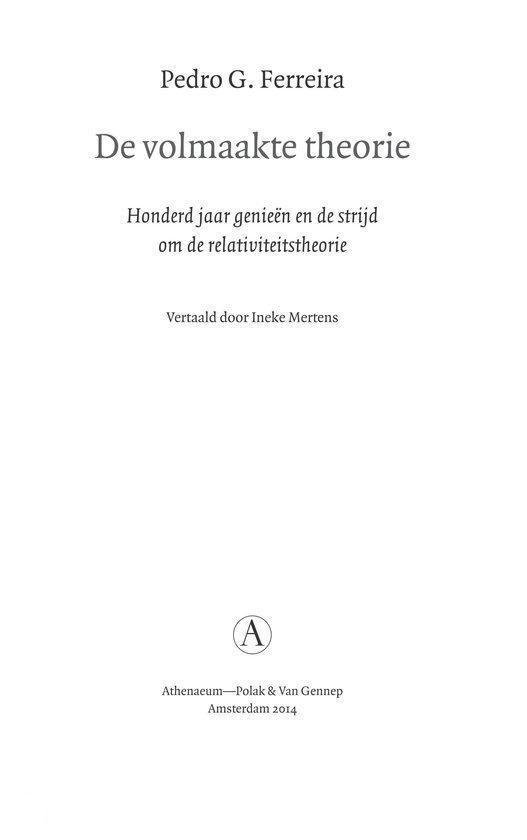 De volmaakte theorie