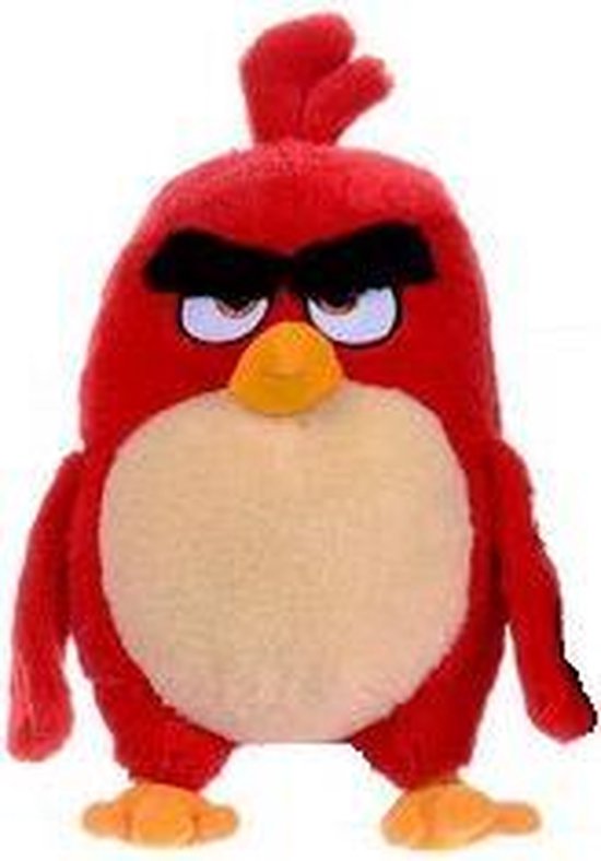 Rode pluche Angry Birds Red knuffel 22 cm | bol.com