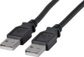 Maxxtro 3m USB 2.0 A-A USB-kabel USB A Zwart