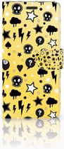 Geschikt voor Samsung Galaxy S8 Plus Book Case Hoesje Punk Yellow