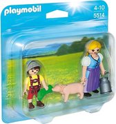 Playmobil Boerin en zoon - 5514