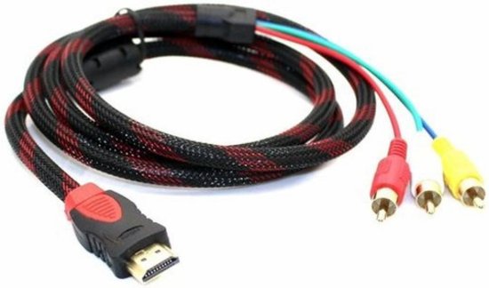Pardon vriendelijk Zuivelproducten HDMI naar RCA kabel voor het overdragen van signalen van HDMI naar RCA (1,5  mtr).... | bol.com