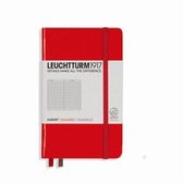 Leuchtturm1917 Notitieboek - Pocket - Geruit - Rood