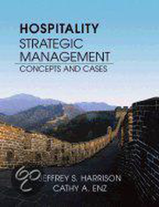 Hospitality Strategic Management: Concepts And Cases - cover
