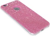 Roze glitter hoesje Geschikt voor iPhone 6 / 6S