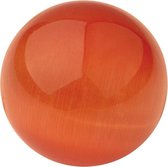 Quiges Verwisselbare Ring Steen Bolletje 10mm - Cateye Oranje - E10RHR004