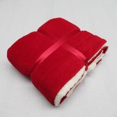 iSleep Plaid - Knuffeldeken - 150x200 cm - Rood