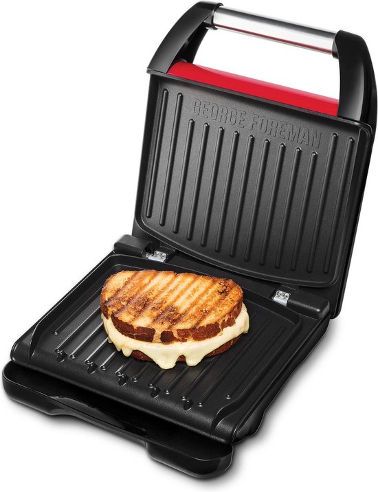 George Foreman 25040-56 Steel Grill Family - Rood - Contactgrill - George Foreman
