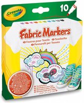 Afbeelding van Crayola - Fabric Markers - 10 Textielstiften