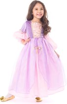 Rapunzel jurk Luxe-Maat 128/134 (XL) 7-9 jaar–Prinsessenjurk meisje